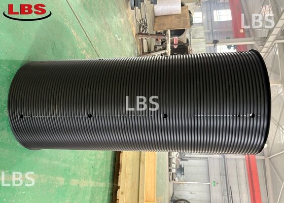 High Polymer Nylon Lebus Grooved Sleeve  Drum  Right-Handed 55° for 10mm Wire Rope Winch Drum